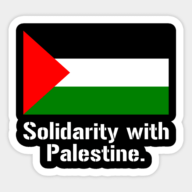 Palestine Solidarity With Palestine Sticker by Muslimory